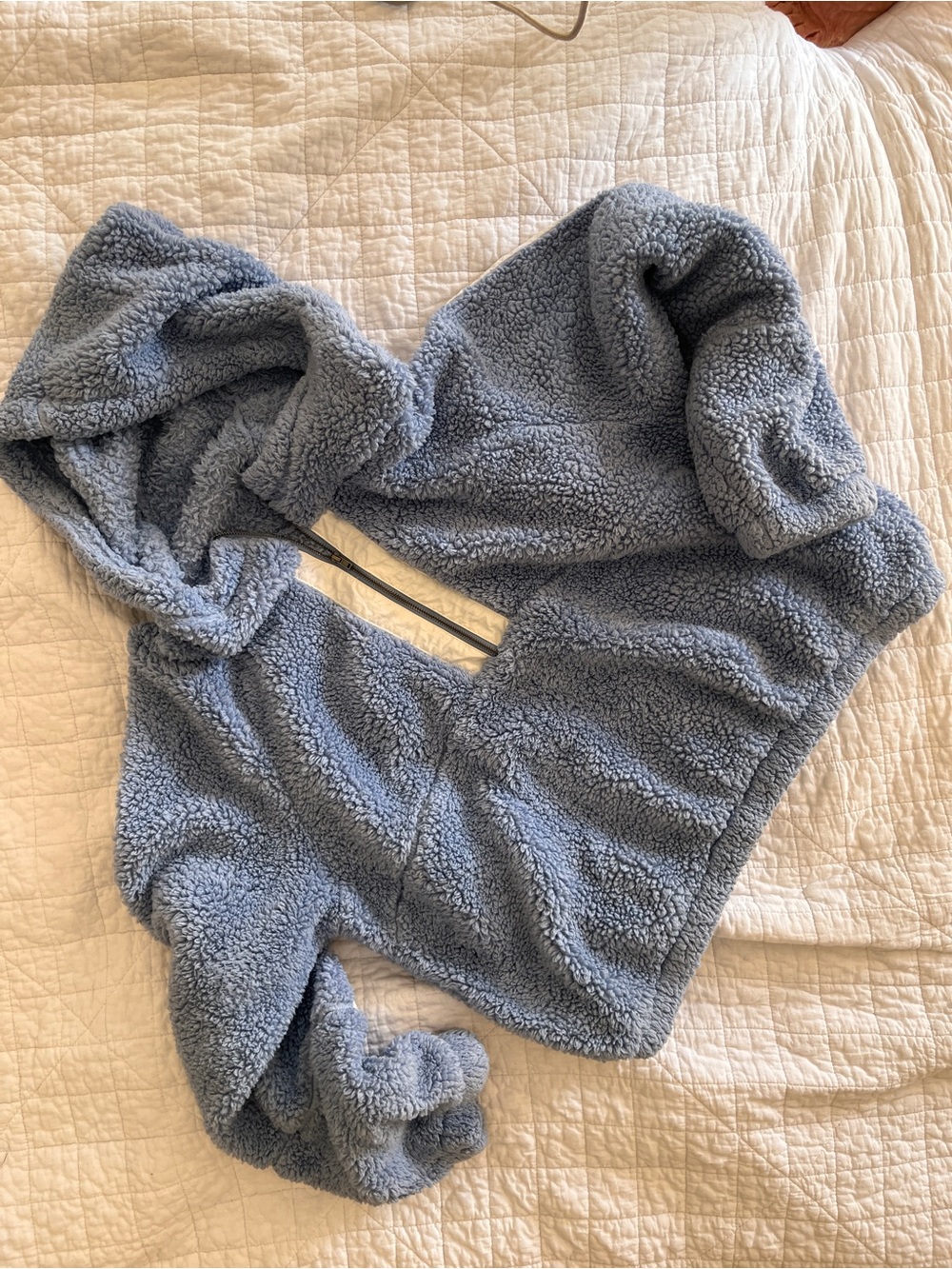 BP. Blue Sherpa Teddy Hoodie Cosy Pullover – Women’s XL